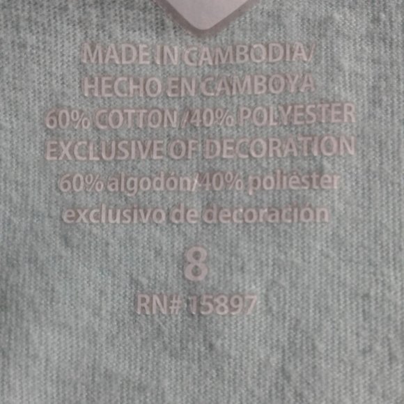 365 Kids  Girls T-Shirt  Sleeveless  Multicolor  Size 8 - Picture 5 of 11